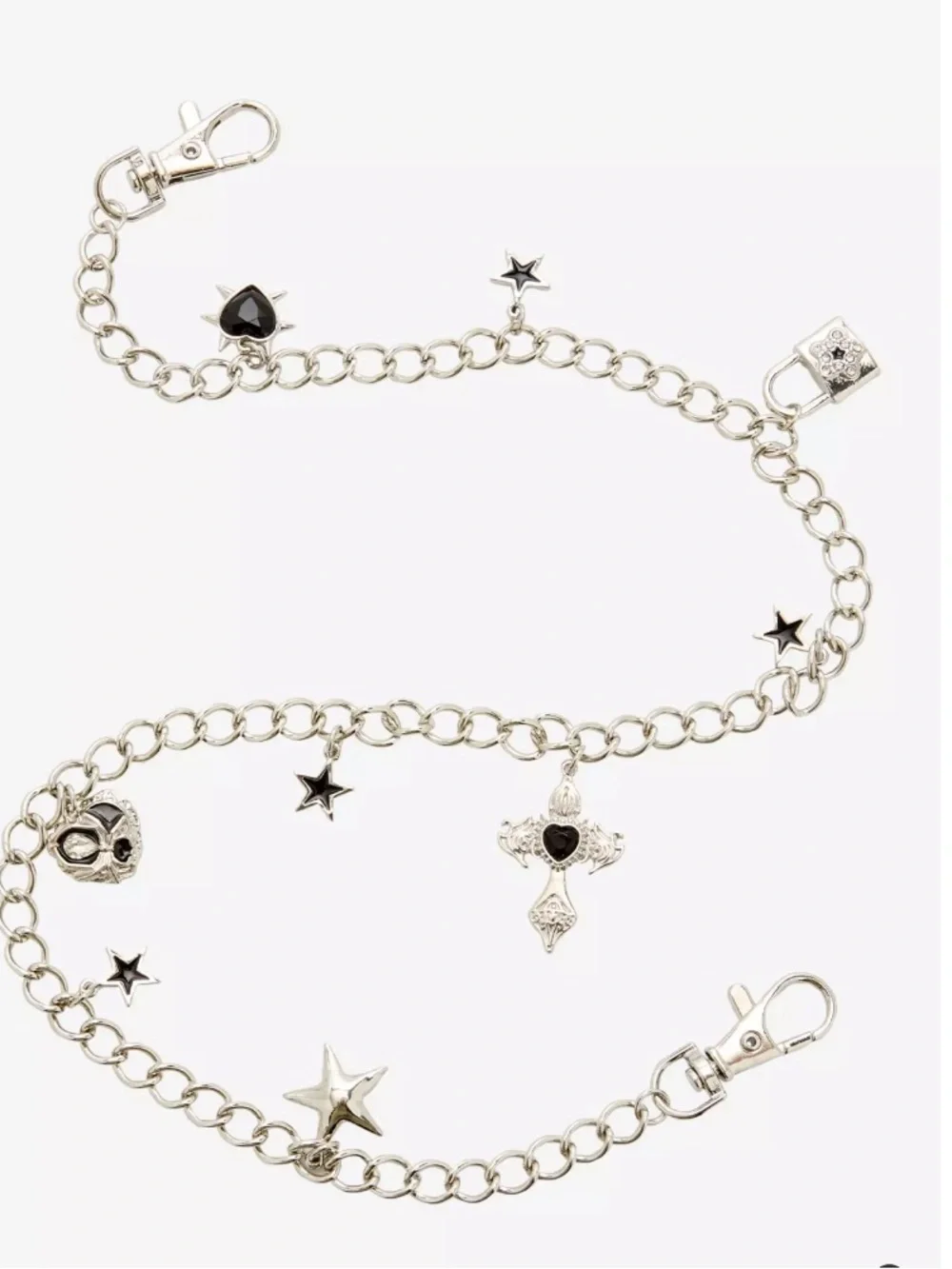 Hot topic Star Cross Charm 20 Inch Wallet Chain